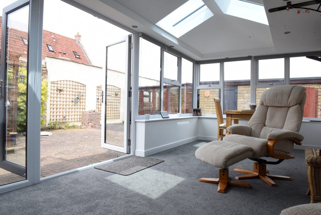 Can A Conservatory Be Extended? 1 Inside of a tiled roof conservatory in Gloucester