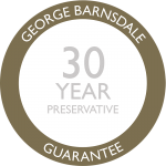 George Barnsdale 6 30 Year Preservative Guarantee Badge