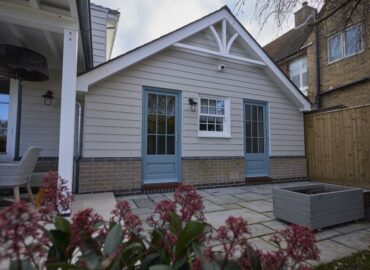 double back doors in light blue.