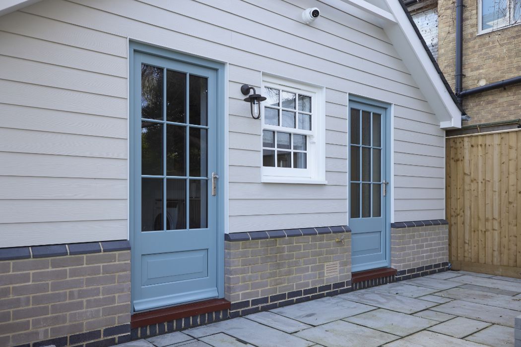 side view of doors